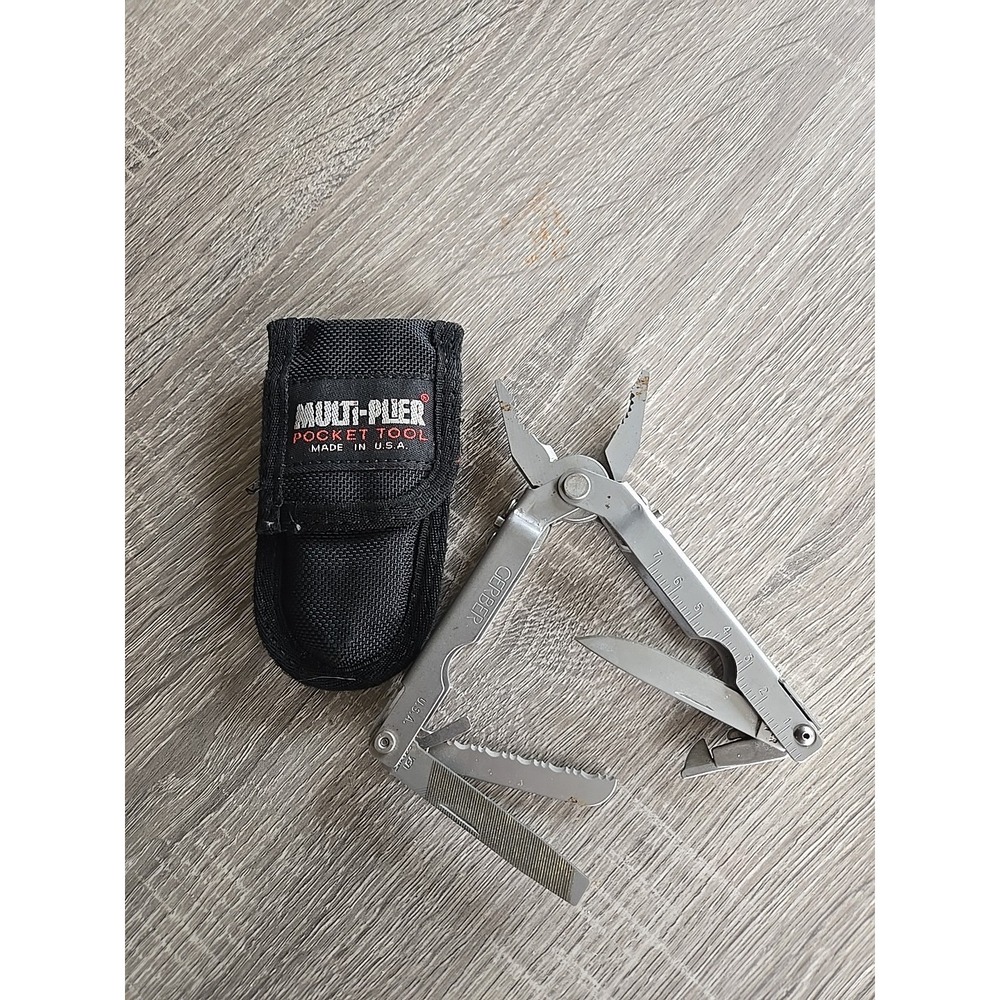 Vintage GERBER Plier Multi-tool with Sheath 5142721- 5212844 Excellent Condition